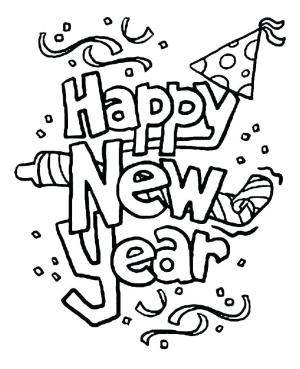 Yeni Yıl boyama sayfası,  coloring page, New Year Wallpaper, 