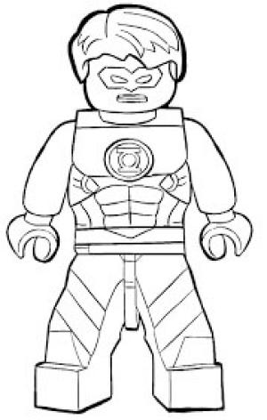 Yeşil Fener boyama sayfası,  coloring page, Lego Yeşil Fener Kızgın, 