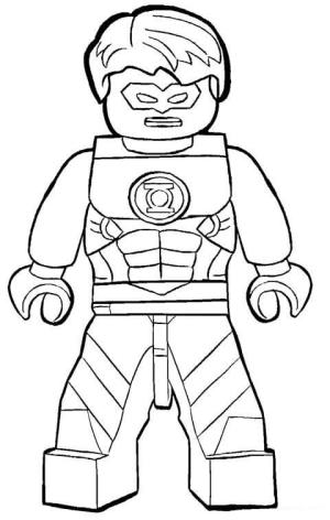 Yeşil Fener boyama sayfası,  coloring page, Lego Yeşil Fener, 