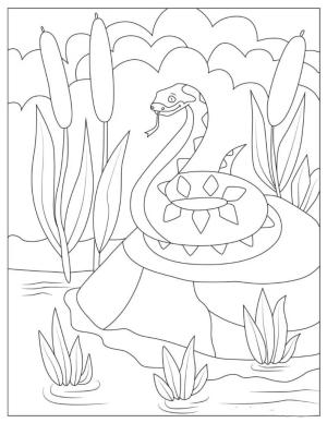 Yılan boyama sayfası,  coloring page, Ücretsiz Yılan, 