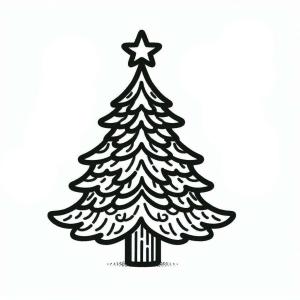 Yılbaşı Ağacı (Noel ağacı) boyama sayfası,  coloring page, Yılbaşı Ağacı 11, 