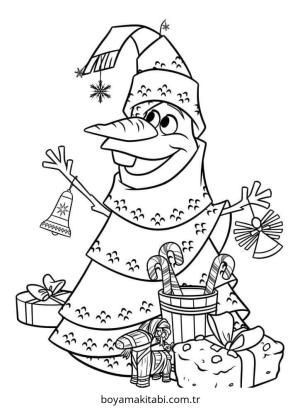 Yılbaşı Ağacı (Noel ağacı) boyama sayfası – yaratıcılık, eğlenceli etkinlik