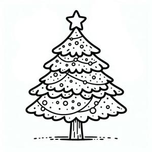 Yılbaşı Ağacı (Noel ağacı) boyama sayfası,  coloring page, Yılbaşı Ağacı 2, 