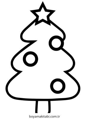Yılbaşı Ağacı (Noel ağacı) boyama sayfası – keyifli zaman, renkli çizimler