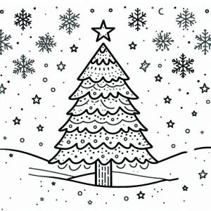 Yılbaşı Ağacı (Noel ağacı) boyama sayfası,  coloring page, Yılbaşı Ağacı 12, 