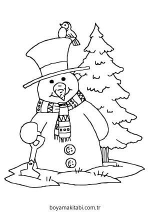 Yılbaşı Ağacı (Noel ağacı) boyama sayfası – boyama etkinliği, çocuk aktivitesi