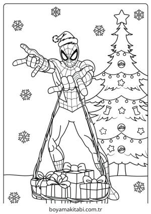 Yılbaşı Ağacı (Noel ağacı) boyama sayfası – eğitici aktivite, yaratıcılık