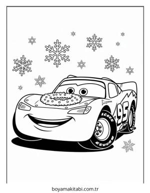 Yılbaşı boyama sayfası – sanatsal çalışma, çocuklar için