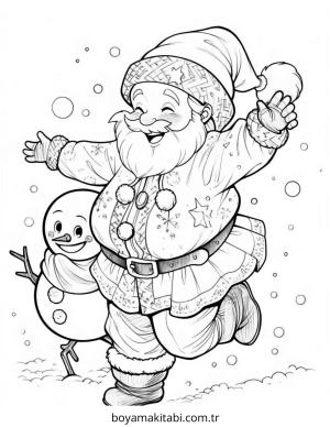 Yılbaşı boyama sayfası – evde etkinlik, ücretsiz yazdır