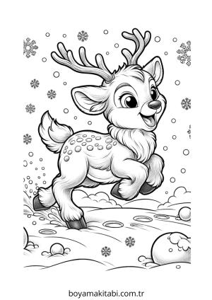 Yılbaşı boyama sayfası – boyama çalışması, yaratıcılığı geliştirir