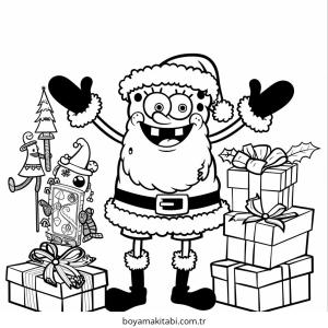 Yılbaşı boyama sayfası – boyama etkinliği, çocuk aktivitesi