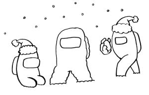 Yılbaşı boyama sayfası,  coloring page, Aramızda Noel Baba’yı çiz, 