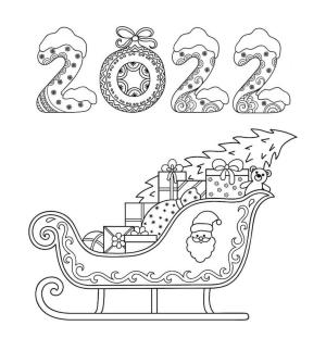 Yılbaşı boyama sayfası,  coloring page, Noel 2022’yi çiz, 