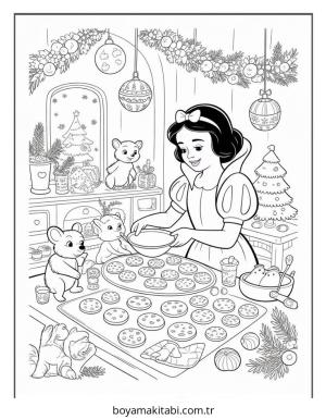 Yılbaşı boyama sayfası – çocuk aktivitesi, PDF indir