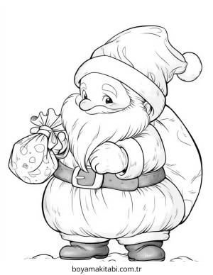 Yılbaşı boyama sayfası – eğlenceli etkinlik, el becerilerini geliştirir