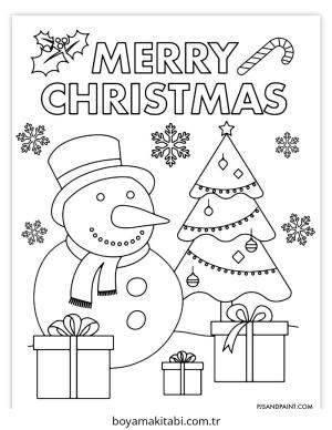 Yılbaşı boyama sayfası – ücretsiz yazdır, boyama etkinliği