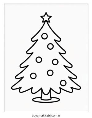 Yılbaşı boyama sayfası – PDF indir, sevimli karakter