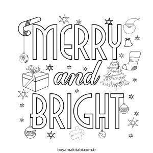 Yılbaşı boyama sayfası – yaratıcılığı geliştirir, keyifli zaman