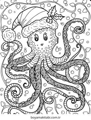 Yılbaşı boyama sayfası – yaratıcılığı geliştirir, keyifli zaman