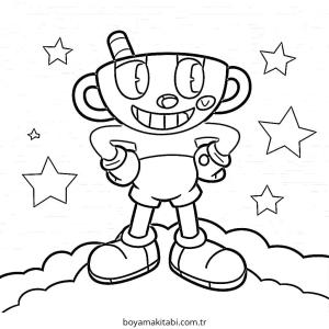 Yıldız boyama sayfası – eğlenceli etkinlik, el becerilerini geliştirir