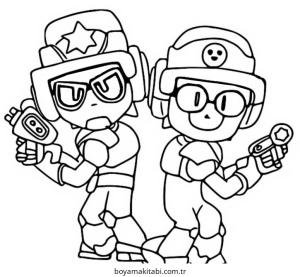 Yıldız boyama sayfası – sevimli karakter, sanatsal çalışma