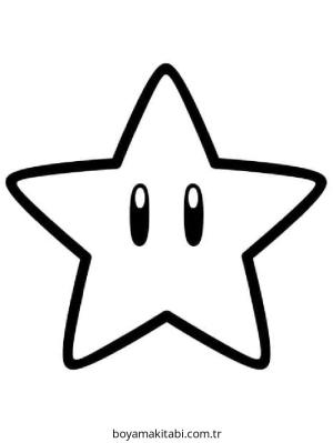 Yıldız boyama sayfası – eğitici aktivite, yaratıcılık