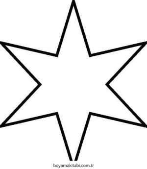 Yıldız boyama sayfası – eğlenceli etkinlik, el becerilerini geliştirir