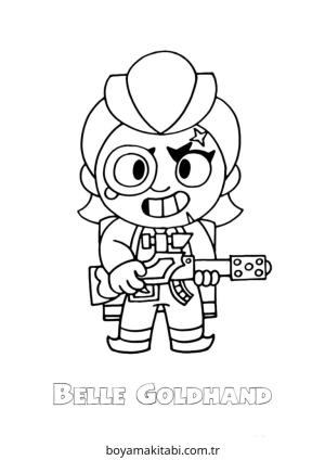 Yıldız boyama sayfası – PDF indir, sevimli karakter