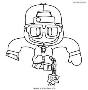 Yıldız boyama sayfası – çocuk aktivitesi, PDF indir