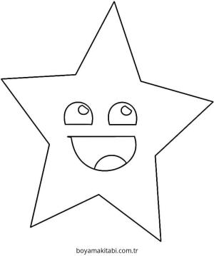 Yıldız boyama sayfası – çocuk aktivitesi, PDF indir