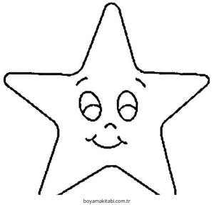 Yıldız boyama sayfası – eğlenceli etkinlik, el becerilerini geliştirir