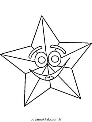 Yıldız boyama sayfası – boyama etkinliği, çocuk aktivitesi