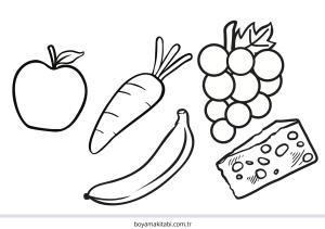 Yiyecekler Boyama