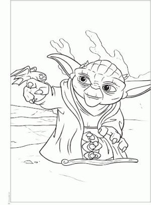 Yoda boyama sayfası,  coloring page, Evcil Hayvanlı Usta Yoda, 