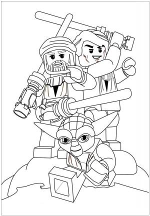 Yoda boyama sayfası,  coloring page, Lego Yoda ve Arkadaşları, 