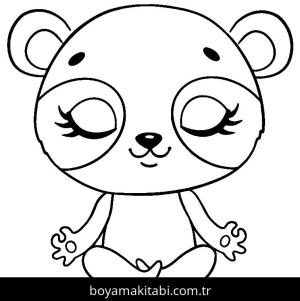 Yoga boyama sayfası,  coloring page, , Yoga Panda