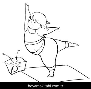 Yoga boyama sayfası,  coloring page, , Free Printable Yoga