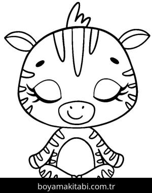 Yoga boyama sayfası,  coloring page, , Yoga Zebra