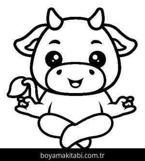 Yoga boyama sayfası,  coloring page, , Yoga Cow
