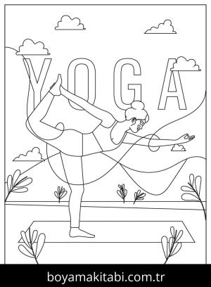 Yoga boyama sayfası,  coloring page, , International Day Of Yoga