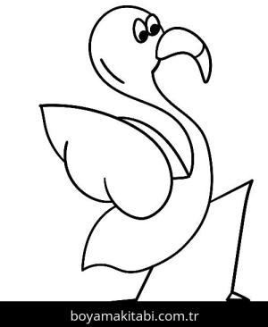 Yoga boyama sayfası,  coloring page, , Flamingo In Yoga Pose