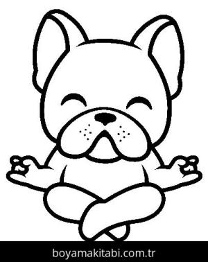 Yoga boyama sayfası,  coloring page, , Yoga Bulldog