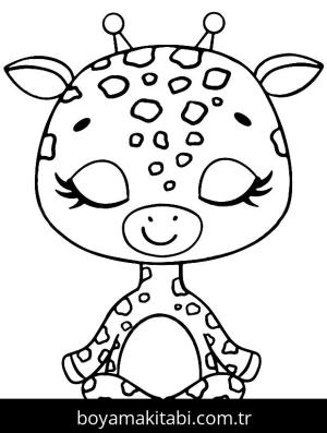 Yoga boyama sayfası,  coloring page, , Yoga Giraffe