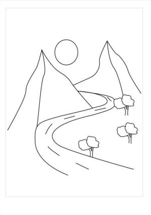 Yol boyama sayfası,  coloring page, Harika Yol, 