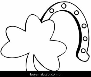 Yonca Yaprağı boyama sayfası – yaratıcılık, eğlenceli etkinlik