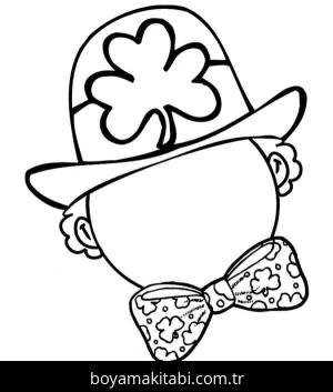 Yonca Yaprağı boyama sayfası – keyifli zaman, renkli çizimler