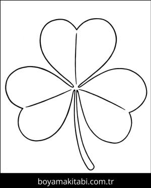 Yonca Yaprağı boyama sayfası – ücretsiz yazdır, boyama etkinliği