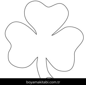 Yonca Yaprağı boyama sayfası – yaratıcılık, eğlenceli etkinlik