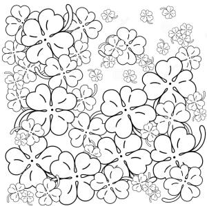 Yonca boyama sayfası,  coloring page, Yetişkin Yonca, 