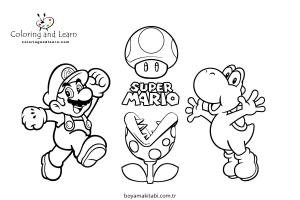 Yoshi boyama sayfası – yaratıcılık, eğlenceli etkinlik